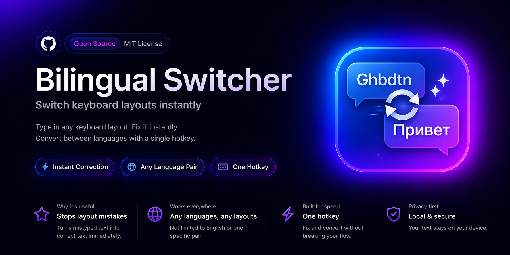 Bilingual Switcher